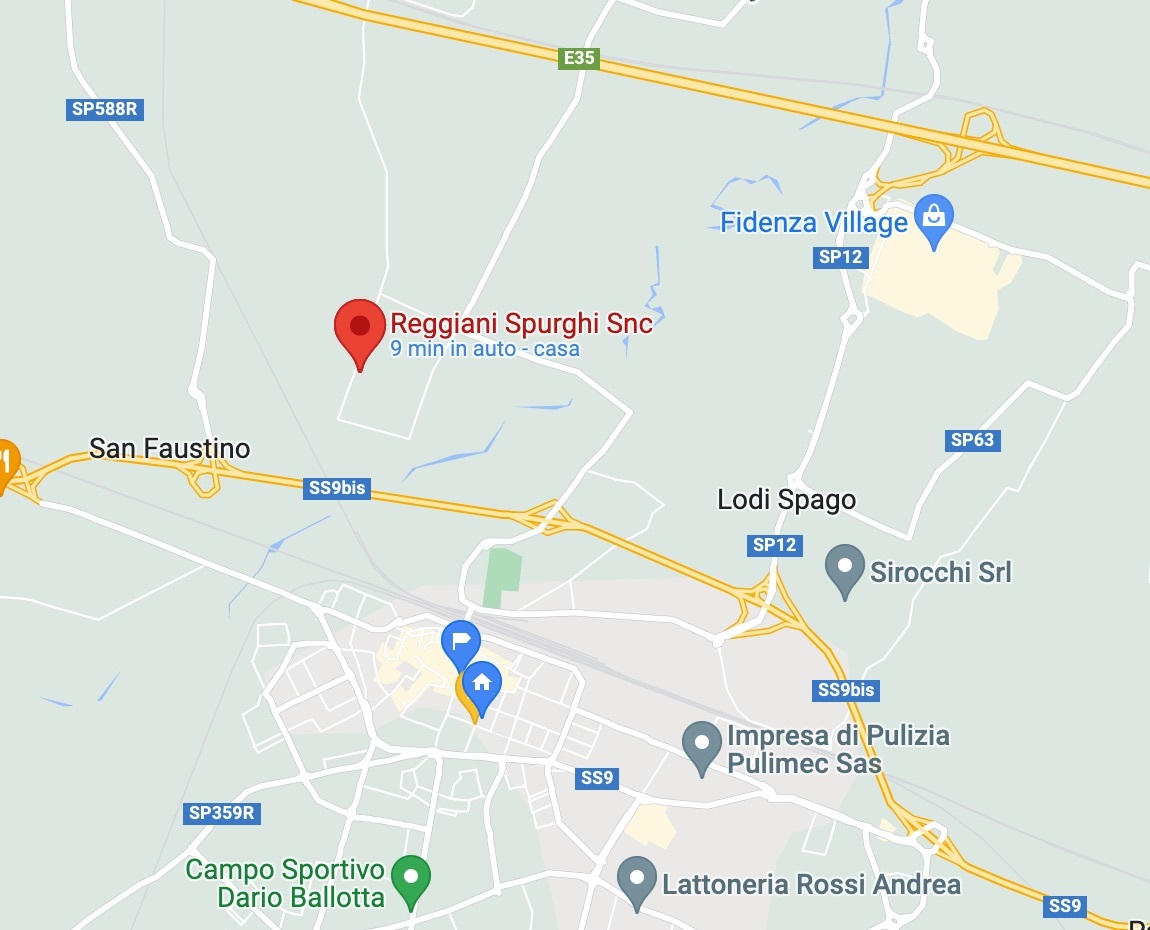La mappa della posizione di Reggiani Spurghi